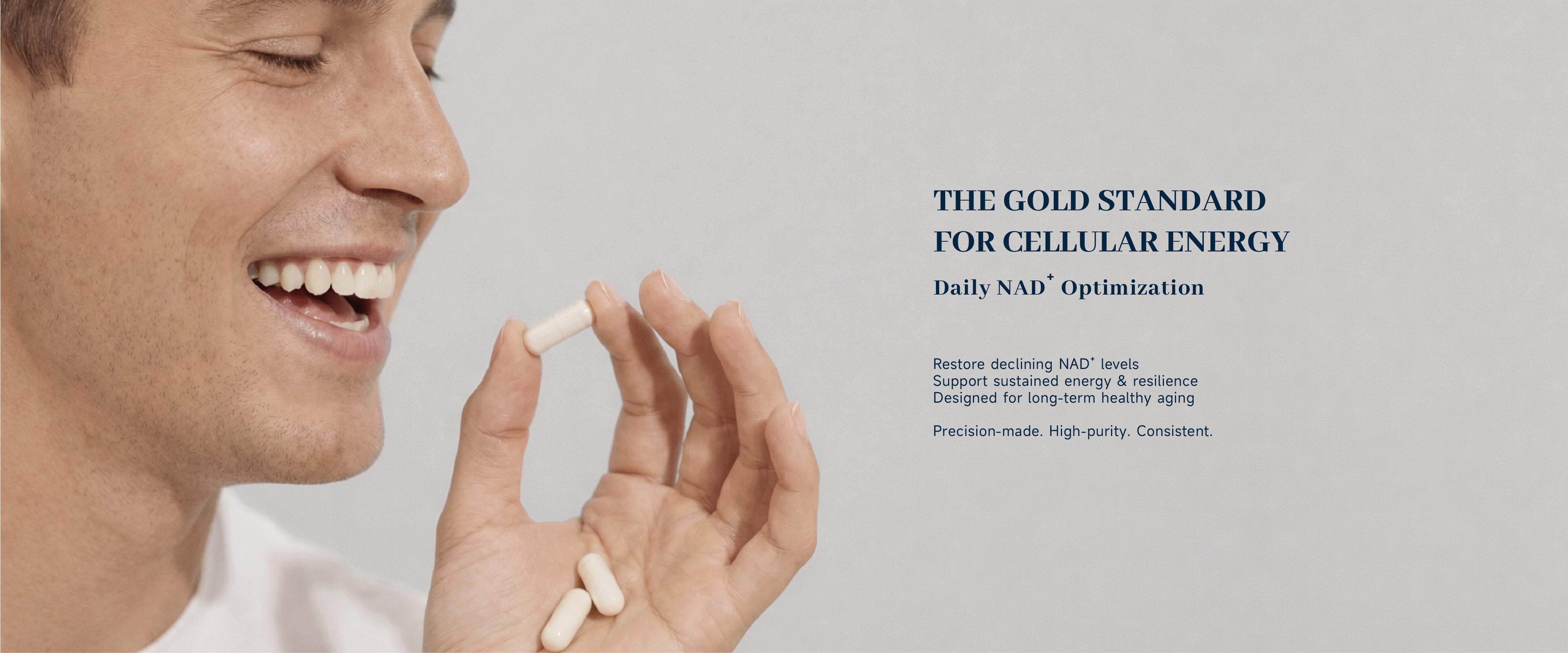 THE GOLD STANDARD FOR CELLULAR ENERGY.
Daily NAD+ Optimization.