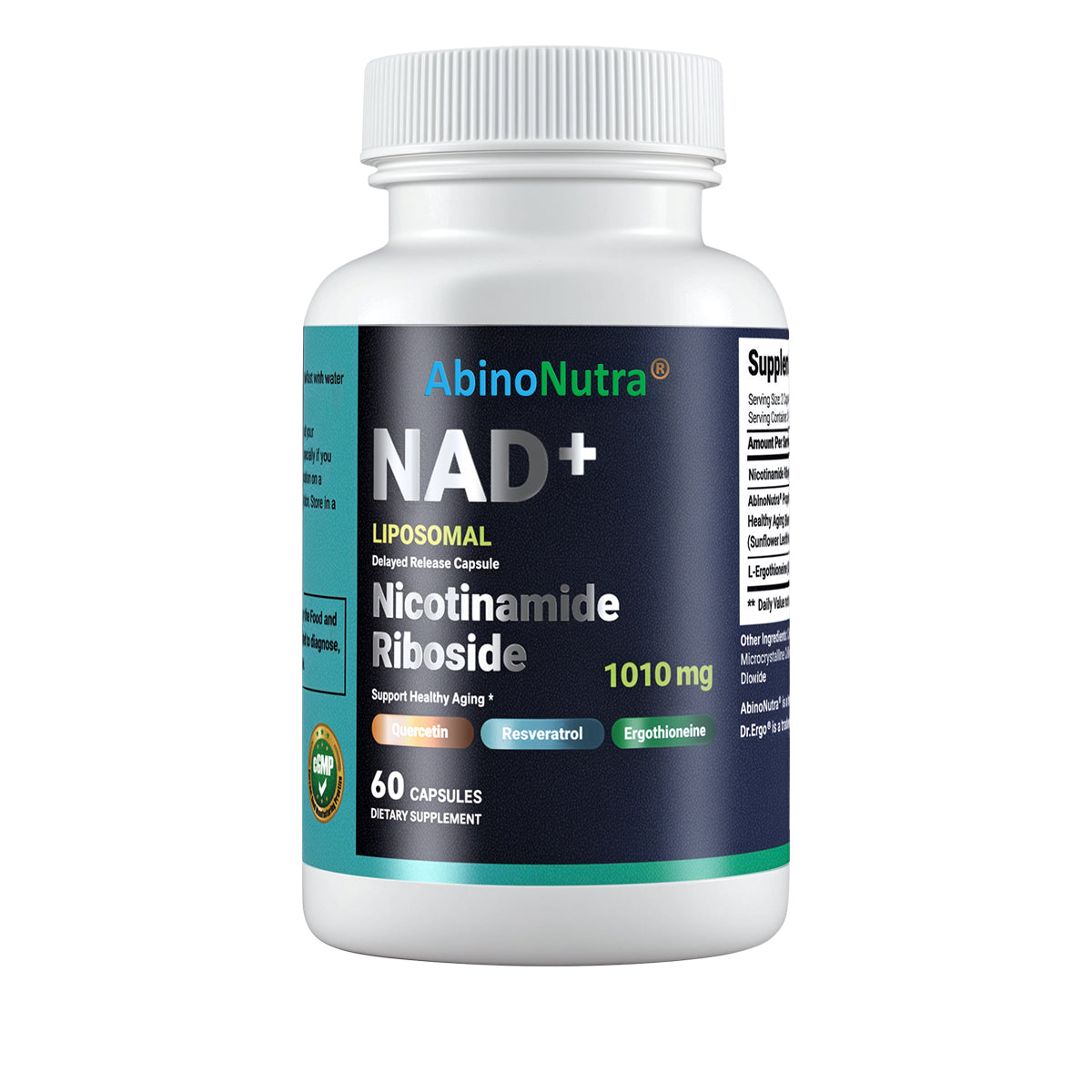 AbinoNutra® NR Capsules - Starter NAD⁺ Support Supplement
