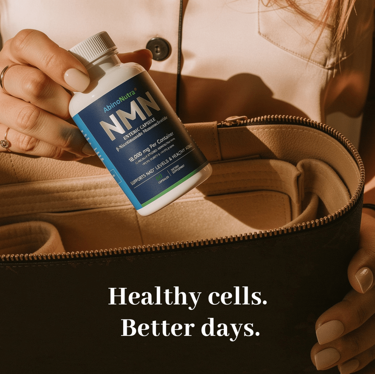 AbinoNutra® NMN Capsules - Pro NAD⁺ Optimization Formula - AbinoNutra